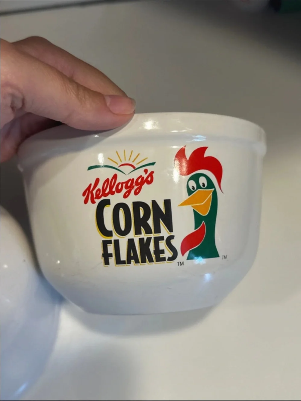 Vintage 1999 Nostalgia Kellogg’s Cereal Bowls Set (Frosted Flakes & Corn Flakes)